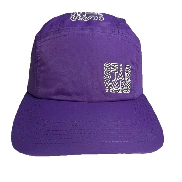 Disney Parks STAR WARS Purple 5 Panel Adult Unisex Athletic Dri-fit Hat Cap NEW - Picture 1 of 7